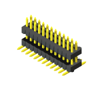 Pin Header 1mm  H=1.0，1.5mm   Stack SMT Type 